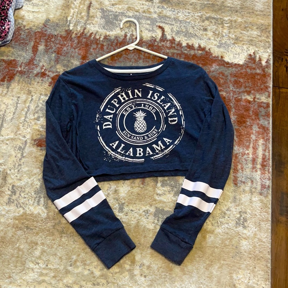 Dauphin Island, AL cropped tee